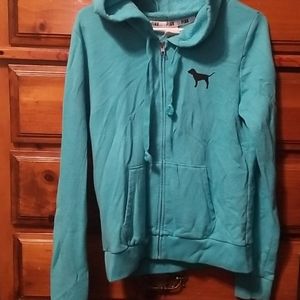 Pink Victoria secret hooded sweatshirt